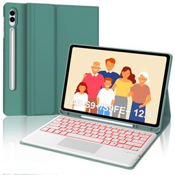 Teclado para Samsung Galaxy Tab S9FE Plus, Galaxy S9 Plus Teclado 12.4" 2023
