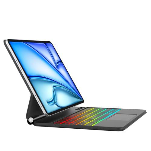 Teclado para iPad Air 13&quot; 2024, teclado para iPad Pro 12.9 (6/5/4/3 Gen.)