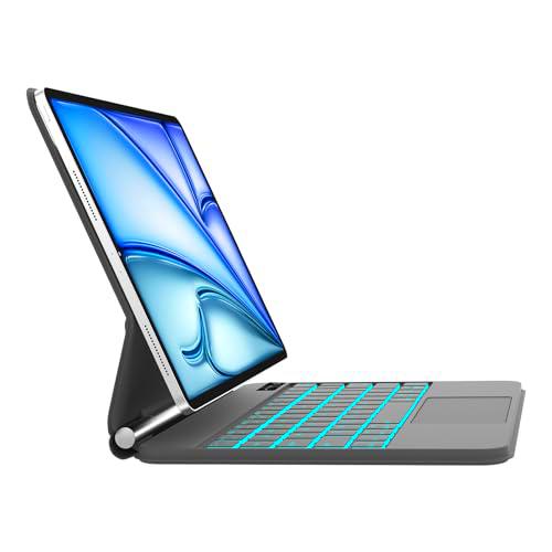 Teclado para iPad Air 11 2024 (M2), Magic Keyboard para iPad Pro 11&quot; (4a/3a/2a/1a) Generación
