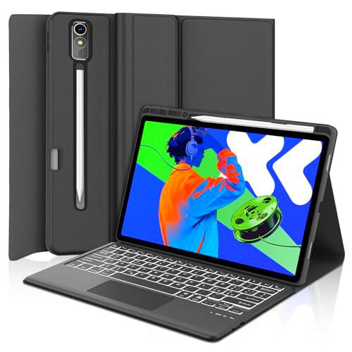 Teclado para Lenovo Tab P12 (2ª generación) 2025, teclado para Lenovo Xiaoxin Pad 12.7&quot; con Touchpad