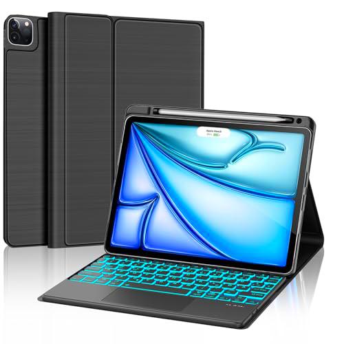 WINCHKING Teclado para iPad Air 11 M2 2024 - Carcasa teclado para iPad Air de 11 pulgadas (6ª)