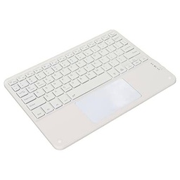 VBESTLIFE Teclado Inalámbrico con Panel Táctil, Teclado Inalámbrico Ergonómico Ultradelgado