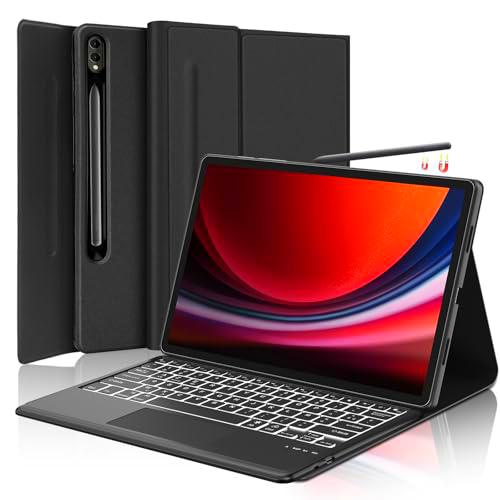 SENGBIRCH - Carcasa de teclado para Samsung Galaxy Tab S10 Plus/S9 FE+ de 12,4 pulgadas