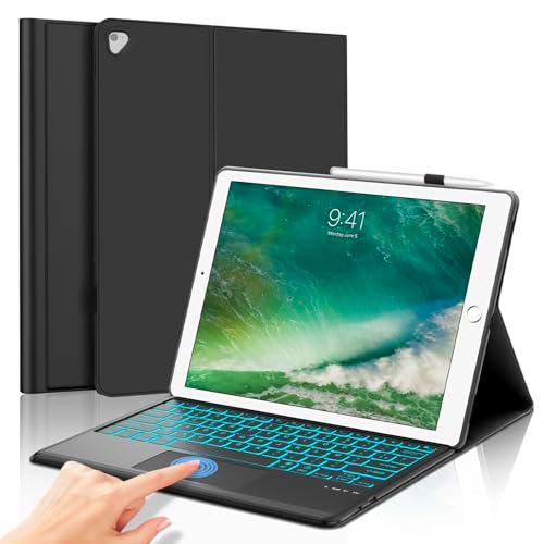 SENGBIRCH - Carcasa para iPad Pro 12.9 2015 1ª /2017 (2ª generación) con teclado táctil