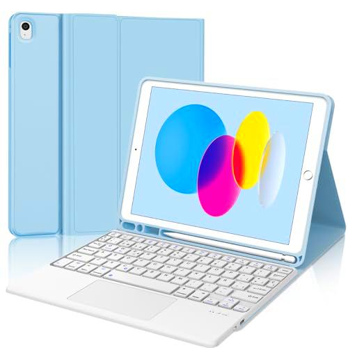 WINCHKING Teclado para iPad 10 generación (2022) con panel táctil