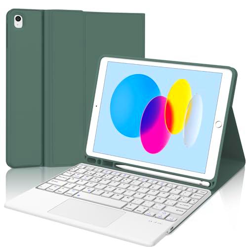 WINCHKING Teclado para iPad 10 generación (2022) con panel táctil