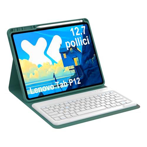Occtingkind, Funda con teclado para Lenovo Idea Tab Pro Tablet 12,7 pulgadas (2025)