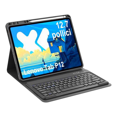 Occtingkind, Funda con teclado para Lenovo Idea Tab Pro Tablet 12,7 pulgadas (2025)