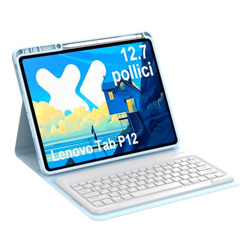 Occtingkind, Funda con teclado para Lenovo Idea Tab Pro Tablet 12,7 pulgadas (2025)