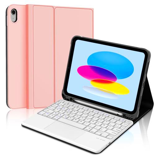 WINCHKING - Teclado para iPad 10 ª generación, Trackpad Multi-Touch, AZERTY