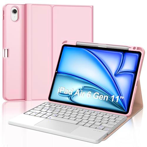 Teclado para iPad Air 11&quot; 2024 (M2), funda con teclado para iPad Air 6 Generation Touchpad