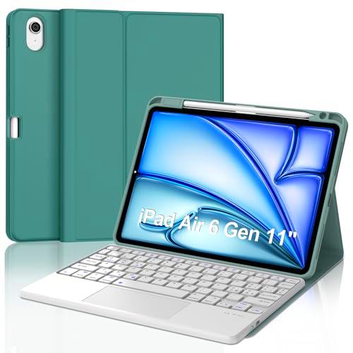 Teclado para iPad Air 11" 2024 (M2), funda con teclado para iPad Air 6 Generation Touchpad