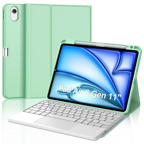 Teclado para iPad Air 11" 2024 (M2), funda con teclado para iPad Air 6 Generation Touchpad