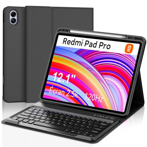 FOGARI Xiaomi Redmi Pad Pro 12.1 Teclado Funda - Redmi Pad Pro 12.1 Pulgadas 2024