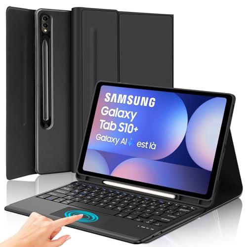 SENGBIRCH Funda con teclado para Samsung Galaxy Tab S10 Plus de 12,4 pulgadas 2024