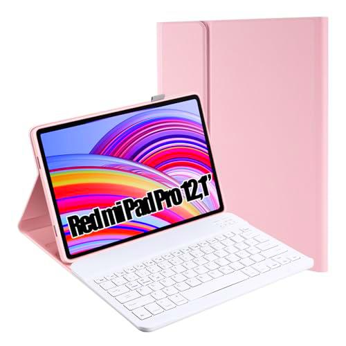 Jeloyutek Para Xiaomi REDMI Pad Pro 12,1 pulgadas Teclado Funda