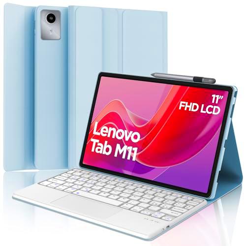 Teclado para Lenovo Tab M11, funda con teclado para Lenovo Tab M11 2024 11&quot;