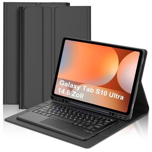 WINCHKING Funda teclado para Samsung Galaxy Tab S10 Ultra/S9 Ultra 14,6" con Touchpad