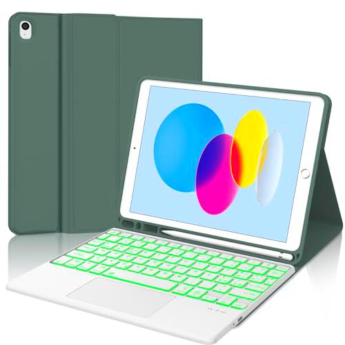 WINCHKING Teclado para iPad 10 generación (2022) con panel táctil