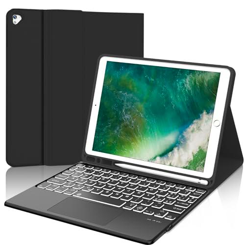 Teclado para iPad 6 Generación Touchpad, funda con teclado para iPad 9.7