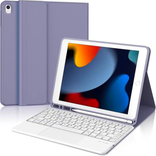 Funda para iPad de 9 generación con teclado de 10,2 pulgadas para iPad 9/8/7 Gen