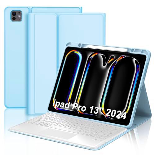 Teclado para iPad Pro 13" 2024 (M4), funda con teclado para iPad Pro 7 Generación