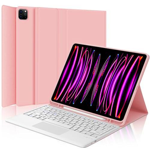 WINCHKING Teclado iPad Pro 12,9 con Touchpad, funda teclado iPad Pro 6/5/4/3 generación
