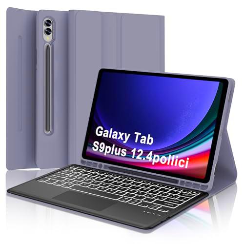 WINCHKING Teclado para Samsung Galaxy Tab S9 Plus 2023 (SM-X810/X816B/X818U)