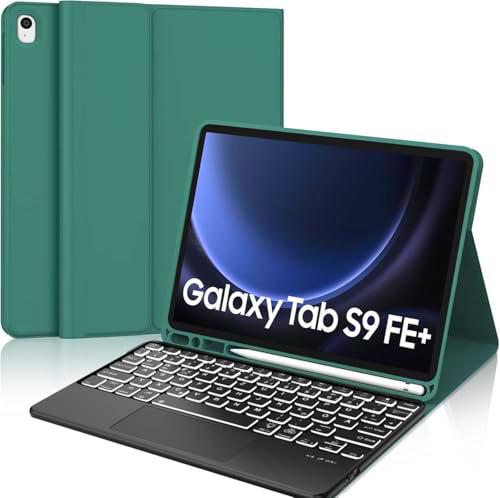 WINCHKING Funda con teclado para tablet Samsung Tab S9 FE Plus de 12,4 pulgadas