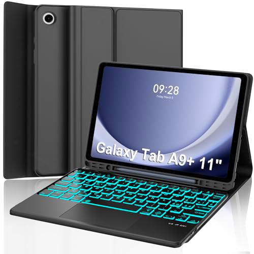 SENGBIRCH Funda con teclado para Samsung Galaxy Tab A9 Plus 11 pulgadas