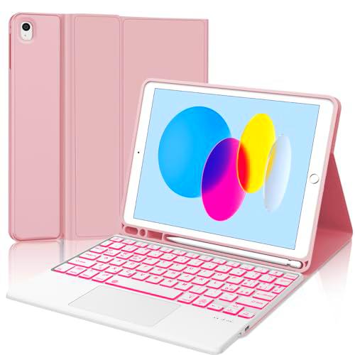 WINCHKING Teclado para iPad 10 generación (2022) con panel táctil