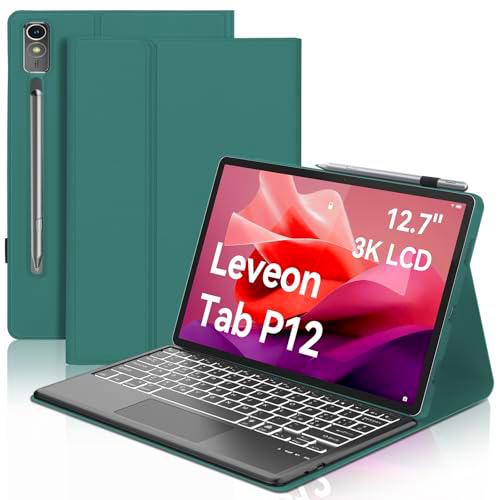 Teclado para Lenovo Tab P12 Pro 12.7&quot; 2023, funda teclado para Lenovo P12