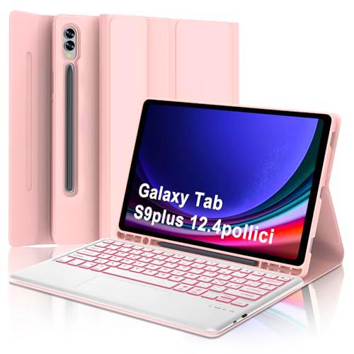 WINCHKING Teclado para Samsung Galaxy Tab S9 Plus 2023 (SM-X810/X816B/X818U)