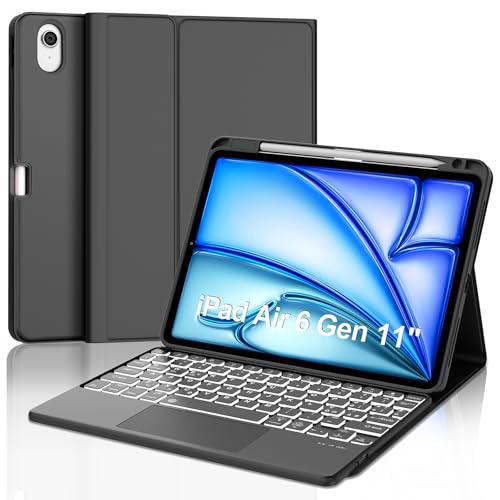 Teclado para iPad Air 11" 2024 (M2), funda con teclado para iPad Air 6 Generation Touchpad