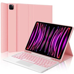 Teclado iPad Pro 12,9 con Touchpad, funda teclado iPad Pro 6/5/4/3 generación