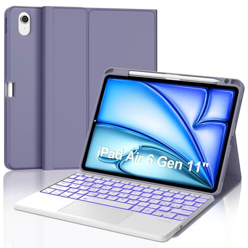 Teclado para iPad Air 11" 2024 (M2), funda con teclado para iPad Air 6 Generation Touchpad