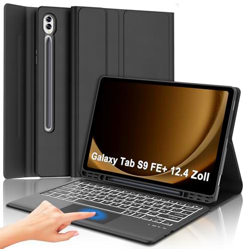 WINCHKING Funda con teclado para tablet Samsung Tab S9 FE Plus de 12,4 pulgadas