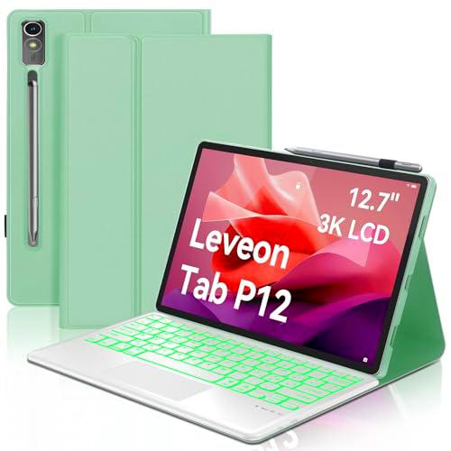 Teclado para Lenovo Tab P12 Pro 12.7&quot; 2023, funda teclado para Lenovo P12