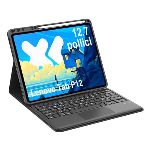 Occtingkind, Funda con teclado para Lenovo Idea Tab Pro Tablet 12,7 pulgadas (2025)