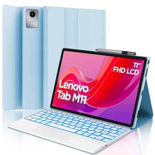 Teclado para Lenovo Tab M11, funda con teclado para Lenovo Tab M11 2024 11&quot;