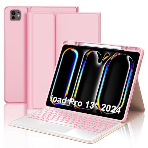 Teclado para iPad Pro 13&quot; 2024 (M4), funda con teclado para iPad Pro 7 Generación