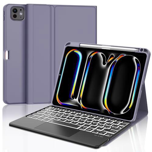 Teclado para iPad Pro 13" 2024 (M4), funda con teclado para iPad Pro 7 Generación