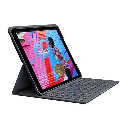 Logitech Slim Folio Funda con teclado inalámbrico integrado para iPad 7a generación